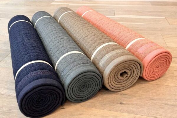 100% Natural Non-Slip Yoga Mat Set 5 mm - Image 3
