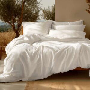 100% Organic Cotton Sateen Duvet Cover Set